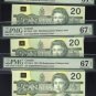 1991 EIX (3 consecutive) $20 "replacement" BANK OF CANADA PMG67 gems
