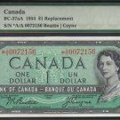 1954 $2 "replacement" *A/A BANK OF CANADA PMG66  gem