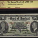 1938 $20 BANK OF MONTREAL BCS VF 25