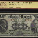 1923 $10 BANK OF MONTREAL BCS 20