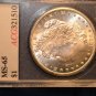 1885 CARSON CITY  MORGAN SILVER DOLLAR  MS65   agc  CERTIFIED