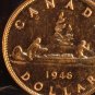 1946 CANADA  SILVER DOLLAR   MS-60  ICCS CERTIFIED COIN