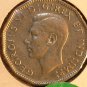1947 dot  CANADA  five cents    AU  50 beautiful  COIN