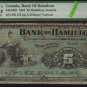 1904 $5 the BANK OF HAMILTON ,ontario PMG 8