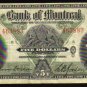 1938 $5  BANK OF MONTREAL  five dollars