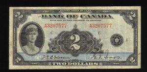 BANK OF CANADA $2 1935 VF