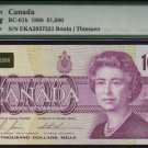 1988  $1000 BANK OF CANADA   scarce papermoney  WOW PMG 53