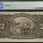 1897 $2 DOMINION OF CANADA  DC-14c BANKNOTE PMG 15