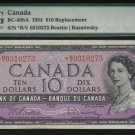 1954 replacement  *B/V  BANK OF CANADA  PMG  55 abt unc