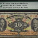 1935 $10 the dominion bank  PMG 15 very nice