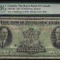 1927 $5 royal bank of canada  PMG12 very nice