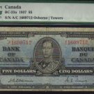 1937 $10  bank of canada  PMG 12  osborne/towers