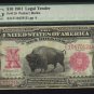 $10 1901 parker -burke BISON FR# 119USA banknote PMG 25