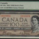 DEVILS FACE $100 BANK OF CANADA 1954 BC-35a PMG 58 EPQ