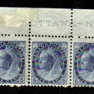 1899 5 cents 3 STAMPS queen victoria MNH canada RARE