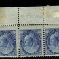 1899 5 cents 3 STAMPS queen victoria MNH canada RARE plate 1