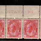 1899 3cents STAMPS Queen Victoria canada  #69  PLATE#5
