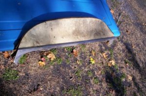 Unknown fender skirt 50's-60's GM Ford Chevy Buick Olds Pontiac???