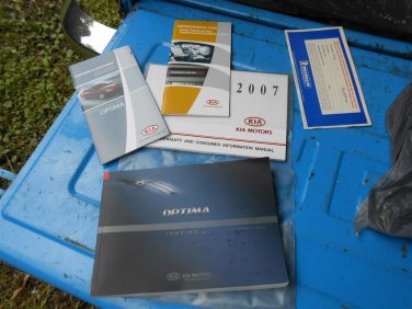 07 2007 Kia Optima complete owners manual set