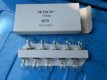 Setico 1073 back up light Bulb single filament bulb 10 pack Chevy Ford Dodge