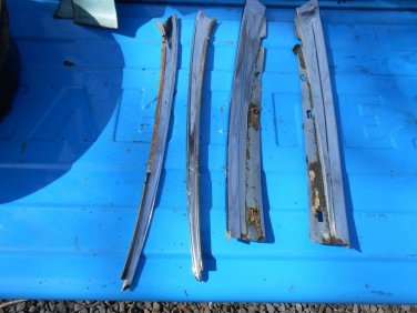 1965 1966 Cadillac Deville 2 door rear quarter window roof rail moldings GM