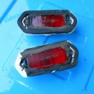 69 1969 Chevy Chevelle El Camino Malibu SS rear red marker lights, pair orig GM
