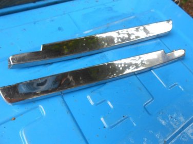 1963 Buick Lesabre under wing window chrome trim molding, pair orig GM