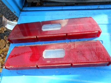 1973 1974 Ford LTD tail light lenses & center reflector 63K car NICE!!!