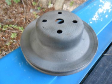 71-78 Chevy Chevelle Nova Impala water pump pulley 3995631AO SB & BB blasted, GM