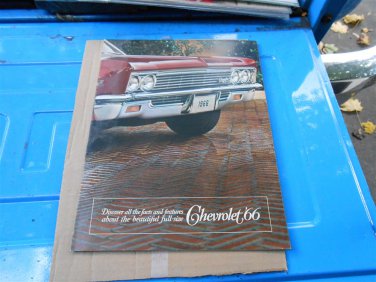 1966 Chevrolet full size color sales brochure  original GM not a reprint 12 pages