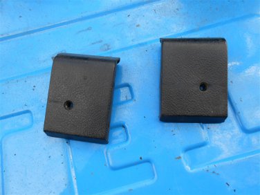 67 68 69 70 Cadillac Eldorado front seat center arm rest bolt covers BLACK GM