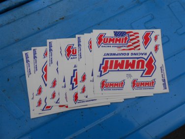SUMMIT racing equpment decal sticker sheet (lot of  10 sheets!)
