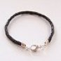 Brown Bola Style Leather Bracelet
