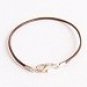 Brown Classic Style Leather Bracelet