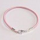 Light Pink Classic Style Leather Bracelet