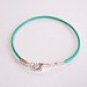 Mint Green Classic Style Leather Bracelet