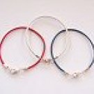 Set of 3 Patriotic Red White and Blue Bracelets