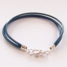 Blue Surfer Style Leather Bracelet