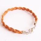 Marigold Braided Leather Bracelet
