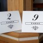 20 Personalized Wedding Tent Style Table Cards Style #1