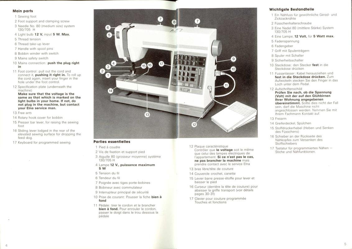 Elna 500 Club Sewing Machine Instruction Manual Pdf