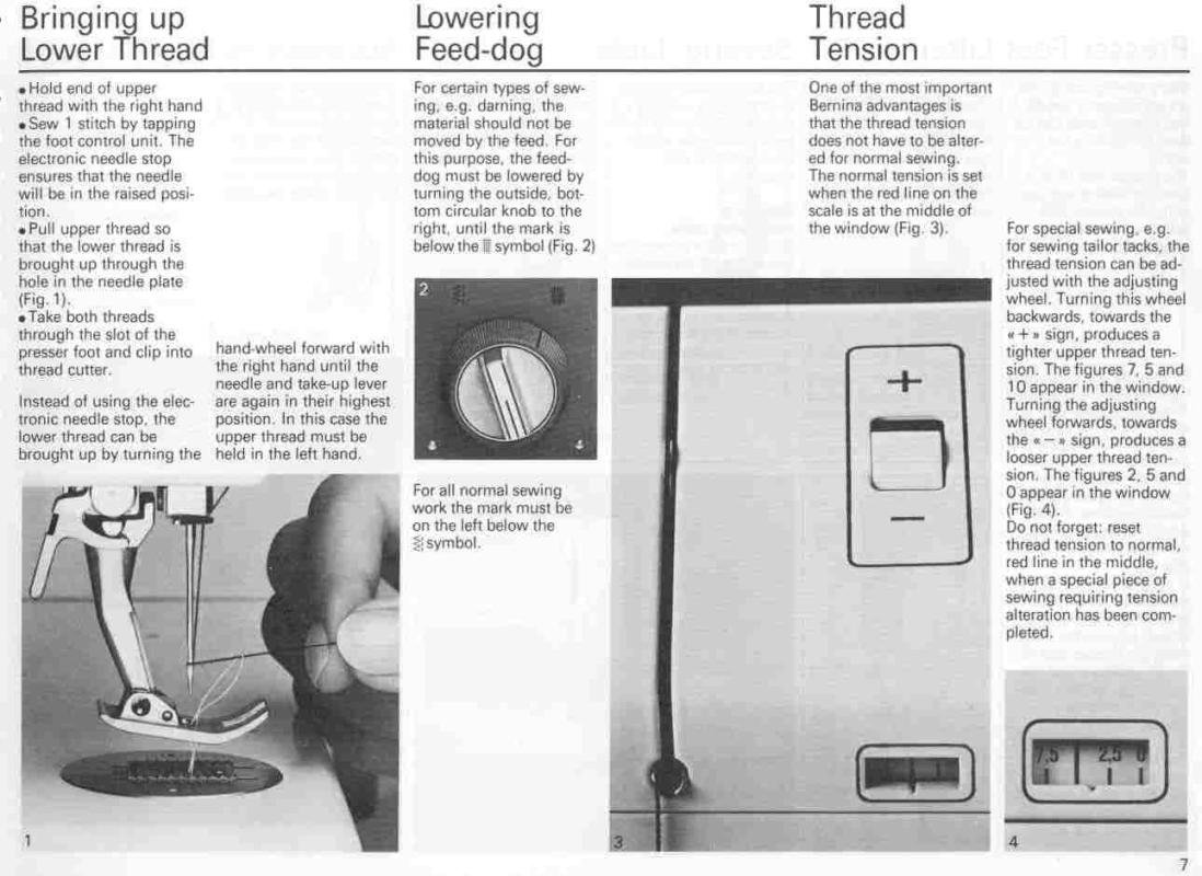 Bernina 930 Sewing Machine Manual Pdf
