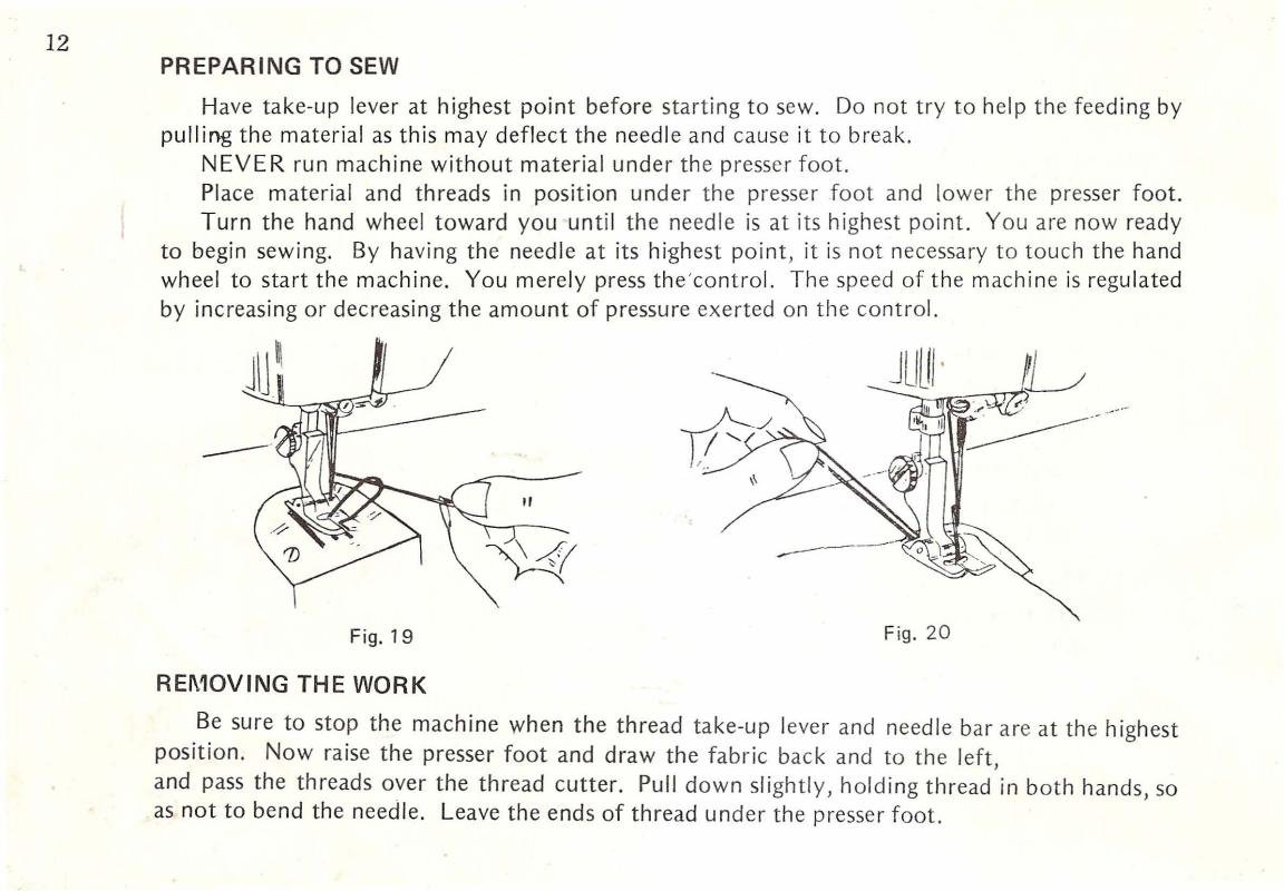 Dressmaker Model 2402 Sewing Machine Manual