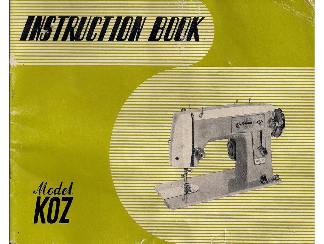 Koz Sewing Machine Instruction Manual Pdf