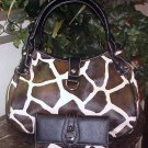 Giraffe Designer Inspired Handbag Satchel