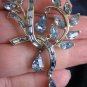 Vintage COROCRAFT Sapphire Blue Rhinestone BROOCH/PIN
