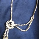 Vintage CORO Rhinestone Necklace Unusual!!