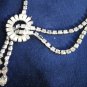 Vintage CORO Rhinestone Necklace Unusual!!