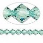 6mm swarovski crystal *erinite* with silver spacers bracelet