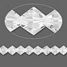 8mm swarovski crystal *clear* with gold spacers 7 inch bracelet